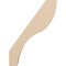 Ekena Millwork 5-inch W x 16-inch D x 22-inch H Geneva Rough Cedar Woodgrain TimberThane Knee Brace, Primed BRCUR05X16X22GNVRCPR - alternate 5